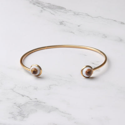 Eyes Golden Cuff Bracelet