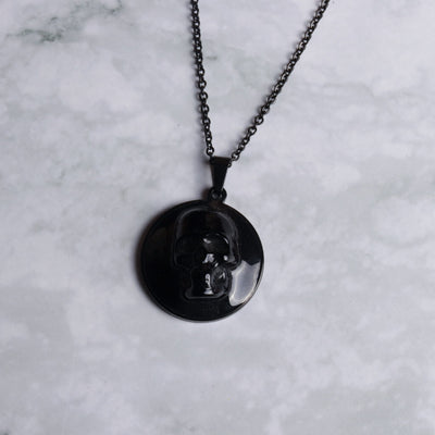 Skull Full Black Pendant