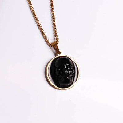 Skull Pendant Black