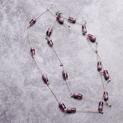 Pills Statement Necklace Purple