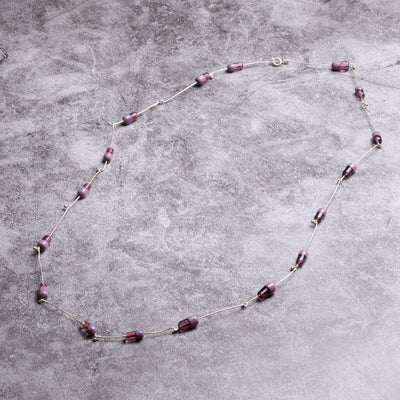 Pills Statement Necklace Purple