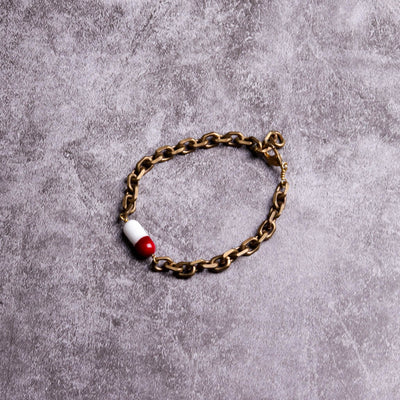 Pill Brass Bracelet