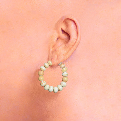 Centouno Ivory Round Earrings Earrings by Cosima Montavoci - Sunset Yogurt