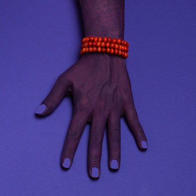 Centouno Red Spiral Bracelet Bracelets by Cosima Montavoci - Sunset Yogurt