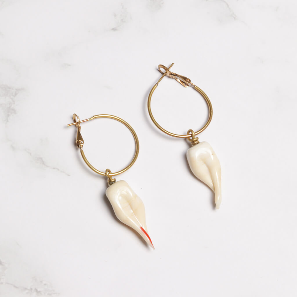 Teeth Hoop Earrings