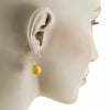 Biglia Orange Short Earrings Earrings by Cosima Montavoci - Sunset Yogurt