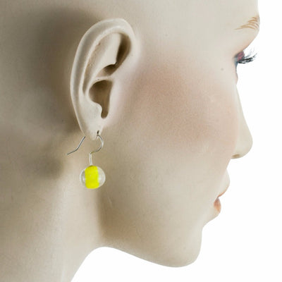 Biglia Yellow Short Earrings Earrings by Cosima Montavoci - Sunset Yogurt