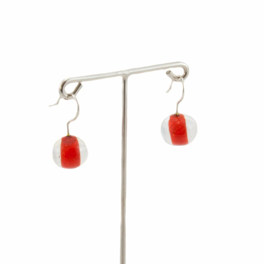 Biglia Red Short Earrings Earrings by Cosima Montavoci - Sunset Yogurt