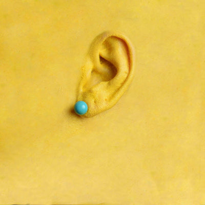 Centouno Azure Stud Earrings Earrings by Cosima Montavoci - Sunset Yogurt