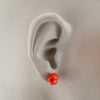 Squarebeat Red Stud Earrings Earrings by Cosima Montavoci - Sunset Yogurt